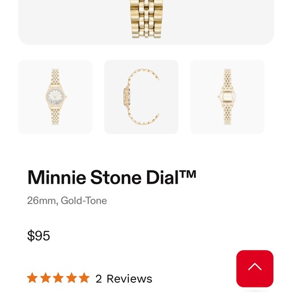 Armitron Gold-Tone Watch with Stone Dial